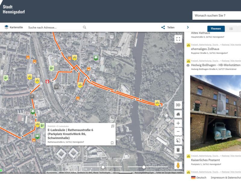 touvia.MAPS für den Wirtschaftsaltas Hennigsdorf touvia.MAPS für den Wirtschaftsaltas Hennigsdorf