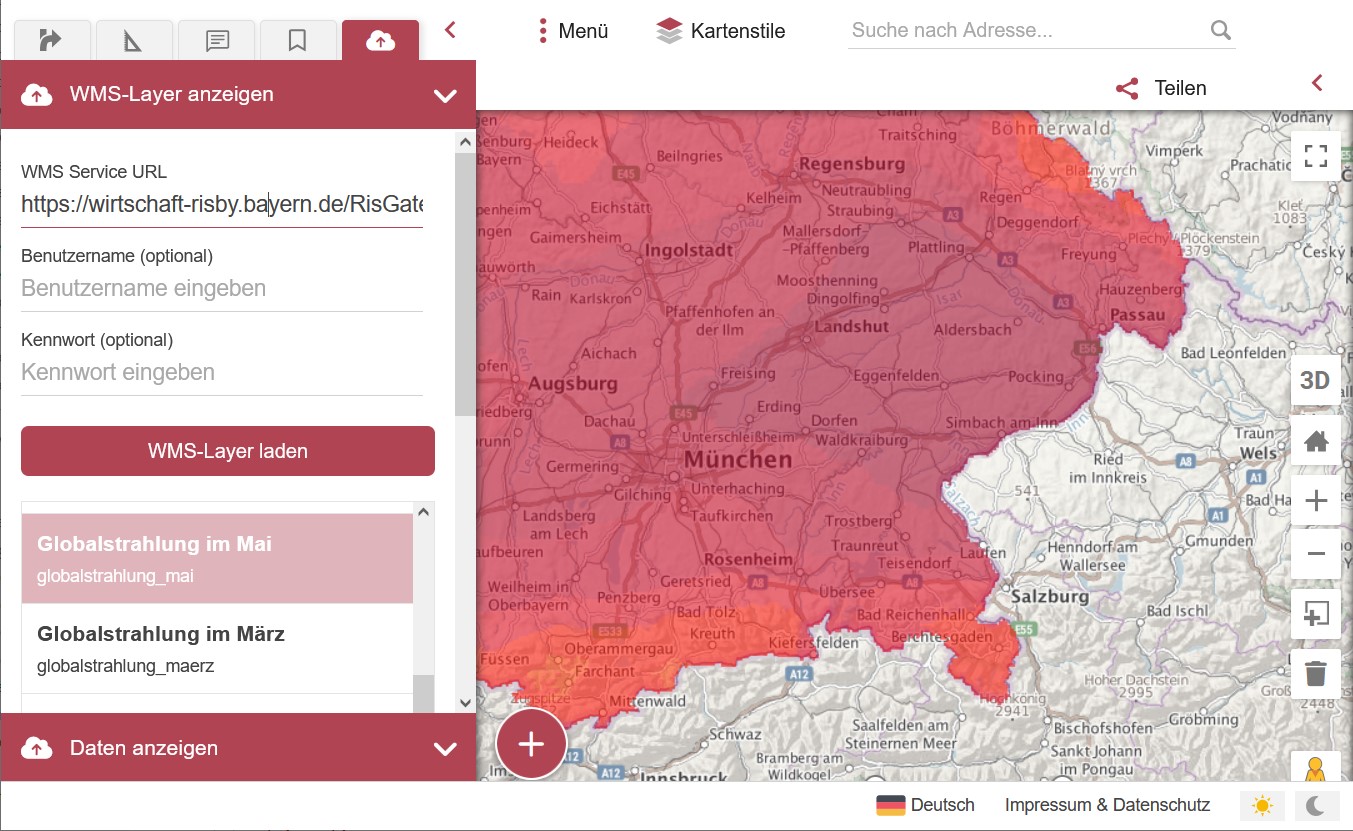 WMS- und Geodaten-Viewer – neu in touvia.MAPS!